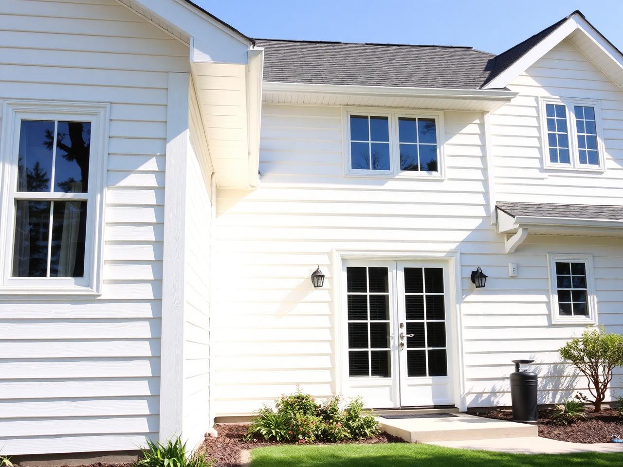 Revêtement extérieur de maison après lavage